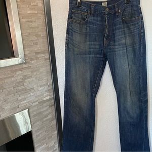 J CREW FACTORY VINTAGE SLIM STRAIGHT LEG DENIM JEANS SIZE 32Wx32L